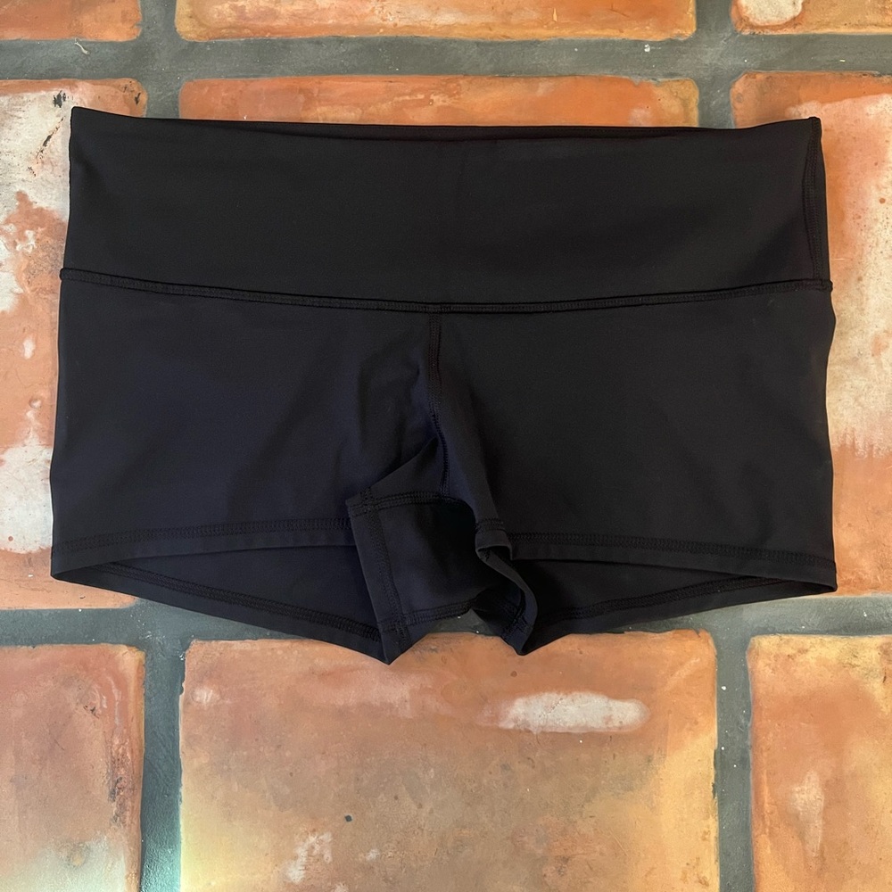 Lululemon Black 2” Spandex shorts.